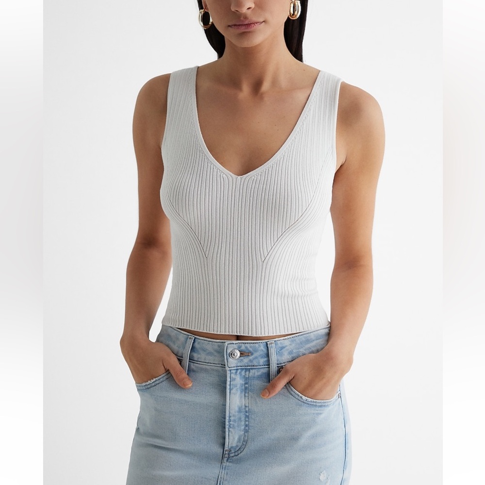 Ribbed Sweater Tank